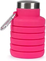 Trespass Vavo Foldable Silicone Water Bottle (UK Size: One Size) (Flamingo Pink)