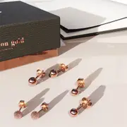 Boxed Back to Basic 3 Pair Stud Earrings Set in Rose Gold
