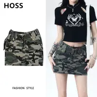 在飛比找蝦皮商城精選優惠-【HOSS】特價免運 迷彩牛仔包臀裙女裝 新款牛仔裙 工裝短