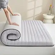 Japanese Thick Futon Mattress,Comfortable Foldable Portable Single Futon,Portable Breathable Sleeping Pad, Floor Mattress, Foldable Floor Bed, Camping Mat