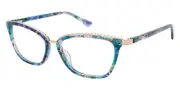 Nicole Miller ST. MARKS Eyeglasses Women Blue Green 55mm New 100% Authentic
