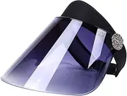 [iplusmile] Unisex Adjustable Sun Hat for Outdoor Travel Protection Shield Black Double Ring Style Lightweight and Portable Sun for Riding and Sports