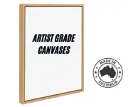 Artist Grade Framed Blank Canvas - Genuine Oak - Custom Sizes - Australian Made