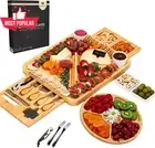 Christmas Bamboo Cheese Board Set Charcuterie Serving Tray Wedding Housewarming