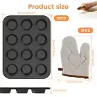 Muffin Pan 12 Cavity Muffin Tray Nonstick Cupcake Baking Tray Temperature QAJwL