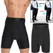 Men's Compression Shorts High Waisted Trainer Fitness Double Layer Quick Drying