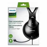 在飛比找PChome24h購物優惠-PHILIPS 電腦用雙插頭耳罩耳麥(SHM1900)