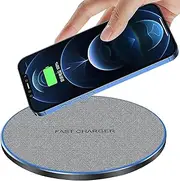 Wireless Charger Fast Wireless Charging Pad 20W Max Compatible with iPhone 11 12 13 14 15 16 Pro Max/Pro/XR/XS/8 Plus,Galaxy S24/S23/S22/S21/S20/Note 20/10, AirPods Pro etc. (No AC Adapter)