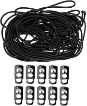 [HOMSFOU] 10 Pack Elastic Bungee Cord Straps Adjustable Glasses Straps for Non-slip Safety