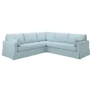 HYLTARP corner sofa, 4-seat, Kilanda pale blue