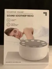 Sharper Image Sleep Therapy Sound Soother Revo - 6 Sounds, Timer, USB or Battery