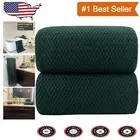 Extra Large Oversized Bath Sheets - 39x78 Inch Set in Soft Dark Green Microfiber