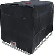 AIMALL 1000L Water Tank Cover Sun Protective Hood 210D UV Resistant Rain IBC Container Waterproof, Anti-Dust for Outdoor Rain Water Tank