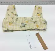 Reformation Citron Square Neck Bikini Top Lemon Meringue Size Small