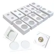 1000Pcs Coin Flip 2x2 10 Assorted Sizes Coin Holders Flips for Colletors The