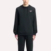 Reebok Identity French Terry Logo Pullover Hoodie Black/White/Vector Red