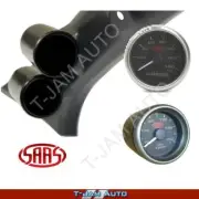 Pillar Pod for Niss Pathfinder 2006-15 + Oil Pres + Oil Temp Black Gauges