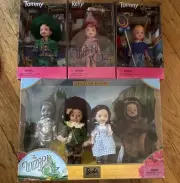 Barbie Collectibles “The Wizard Of Oz” Kelly Doll And Friends + Tommy