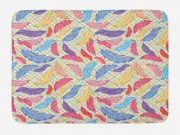 Native Feather Bath Mat Bathroom Home Decor Plush Non-Slip Mat 29.5" X 17.5"