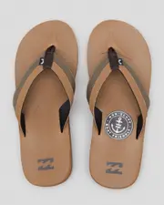 [Billabong] Billabong Mens' All Day Impact Flip Flops Slippers in Camel Natural Size 4 4 Camel Natural