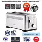 Sunbeam 4 Slice Long Slot Stainless Steel Bread QuickCheck Toaster Browning