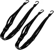 2pcs Dual Hook Bungee Straps Elastic Luggage Tie Down for Motorcycle Helmet Cargo Lightweight Portable Durable Design for Outdoor Use