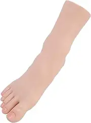 Silicone Foot Model, Flexible Practice Fake Foot Model, Silicone Foot Mannequin, Fake Training Foot Flexible Movable Silicone Fake Foot Tool for Nails Art Training Jewerly (Right