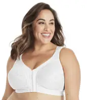 PLAYTEX 18 Hour Bra 4695 Wirefree Front Close Flex Back Cross Back 48C White New