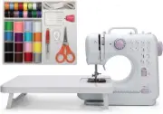 Mini Sewing Machine by Galadim (Including Extension Table and Sewing Supplies Se