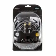 New Aunex AE-RCA17 Elite Series 17ft 2 CH Premium Twisted RCA Interconnects 1YR