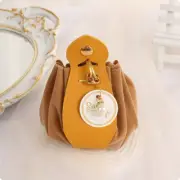 Flocked Sugar Bag Drawstring Flannel Pouch Sachet Gift Bag For Jewelry Wedding D