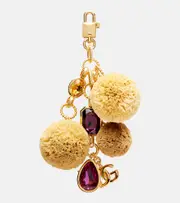 [Dolce & Gabbana] Dolce & Gabbana DG embellished keychain One Size gold