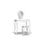 Kids Vanity Dressing Table Stool Set White