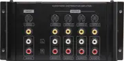 Dynalink 4 Way Composite S-Video Signal & Distributes AV Distribution Amplifier