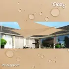 QOZY Waterproof sun shade sail patio pool garden Square Rectangle Triangle Sand