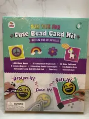 NEW Make Your Own Fuse Bead Card Kit Makes 6 Bead Art Giftables 8+ Boys & Girls