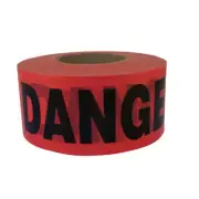 C.H. Hanson 1000 ft. L X 3 in. W Plastic Danger Barricade Tape Red