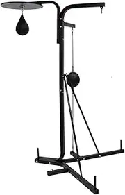 3 in 1 Boxing Punching Bag Stand - 3 Way Station + Speed Ball and Ceiling Ball