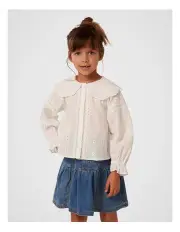 [Forever New Girls] Kirby Collar Blouse In White