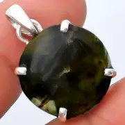 Natural Chrome Chalcedony 925 Sterling Silver Pendant Jewelry P-1013