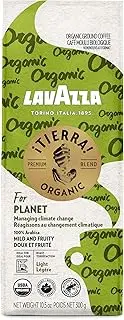 Lavazza ¡Tierra! Organic Planet Ground Coffee Light Roast, 10.5 Oz Authentic Italian, Value Pack, Blended And Roated in Italy, 100% USDA Organic Arabica coffees (Pack of 6)