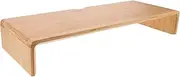 QUMIIRITY Monitor Stand Riser for Desk Height Computer Screen Lifting Rack Stylish Bamboo Design for Office and Home Use Ergonomic Monitor Storage Stand Enhances Eye Comfort