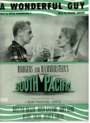 RODGERS AND HAMMERSTEIN "A WONDERFUL GUY" SHEET MUSIC-SOUTH PACIFIC-1949-NEW!!
