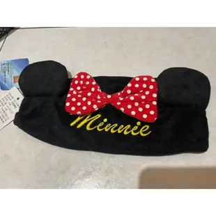 正版 迪士尼 DISNEY 米妮髮帶 米妮洗臉髮帶 毛茸茸立體髮帶  Minnie 造型束髮帶 髮帶 束髮帶 頭箍髮飾