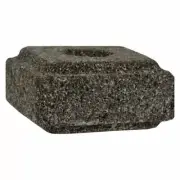 Aloha Bay Taper Candle Holder Lava Stone 2.5 Inches x 2.5 Inches 1 Candle Holder