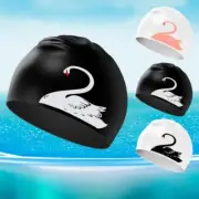 Swimming Cap Female Long Hair Ear Protection Silicone Waterproof Swimming Cap