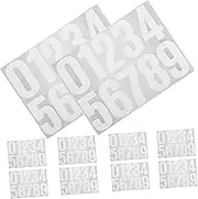 GETAJGHSD 10 Sheets Self Adhesive Number Stickers Decals for Mailbox Cars and Outdoor Use Durable House Number Labels for Enhanced Visibility and Readability