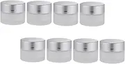 TOVINANNA Glass Creams Container 8 Pack Frosted Glass Bottles Travel Toiletries Jars Sealed Eye Cream Jars