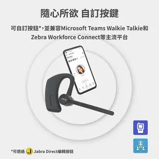 【Jabra】Perform 45 高效協作立體聲單耳藍牙耳機(支援Push-to-Talk)