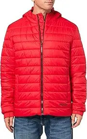 [HUGO] Men's Hooded Lightweight Water Repellent Padded Jacket